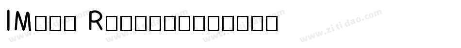 IMing Regular字体转换